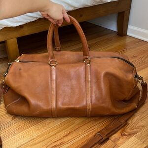 Coach leather duffel bag